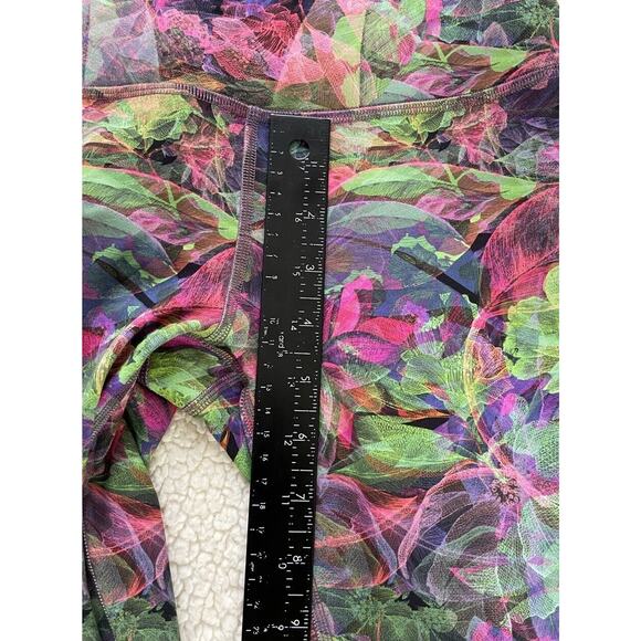 New Lululemon Wunder Train HR Tight 28" DICR Pink Purple Green Leggings Size 6 - Picture 9 of 13